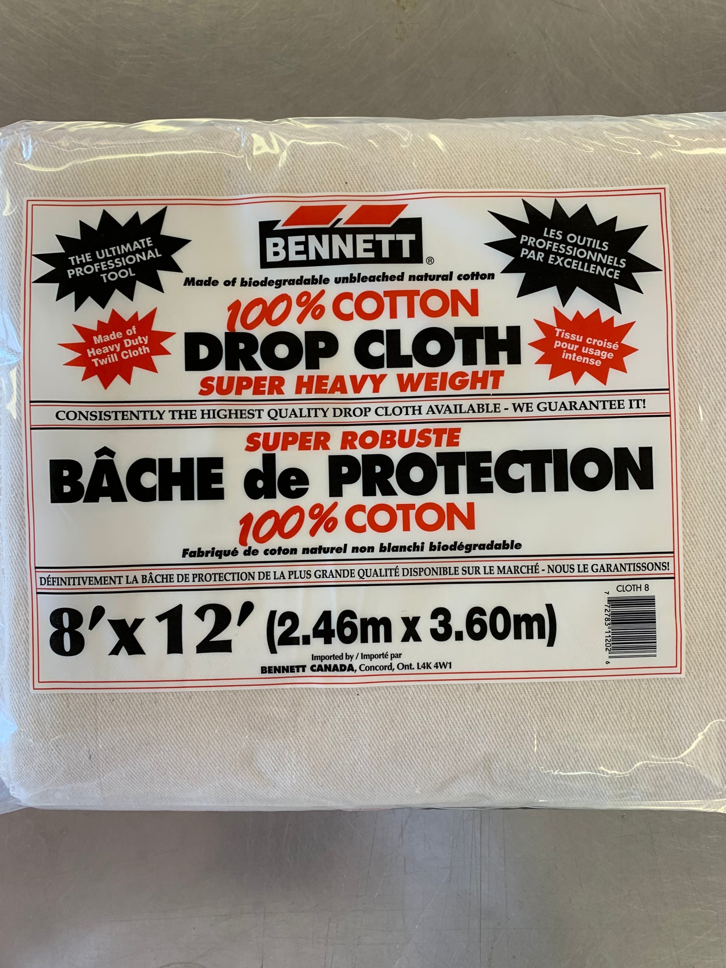 Super Heavy Weight Cotton Drop Sheets 8x12