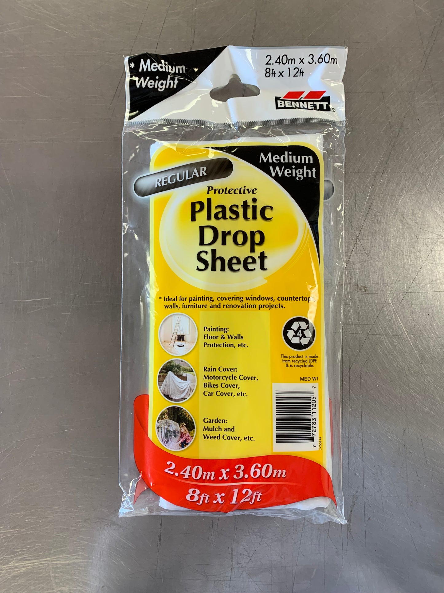 Bennett Plastic Drop Sheet 8'x12'