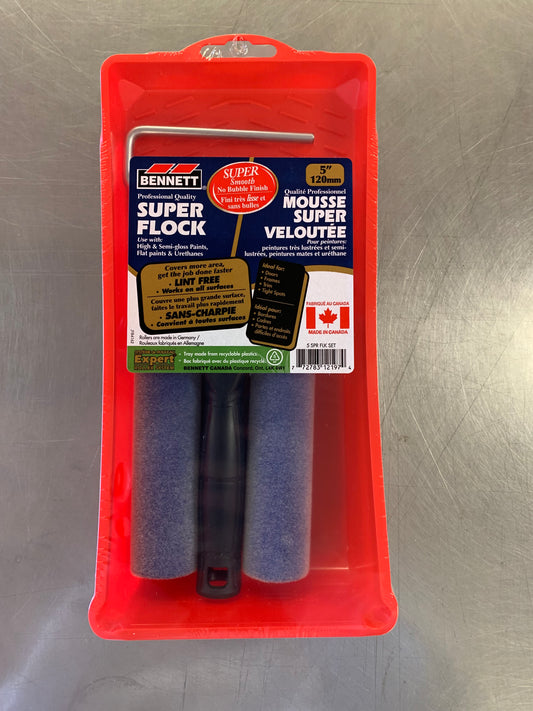 5" Super Flock Roller Set